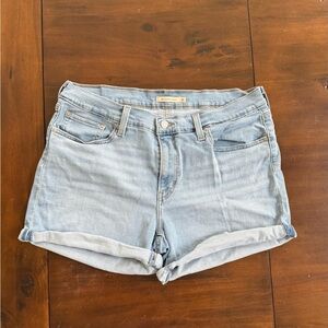 Levi's Light Blue Jean Shorts for Women